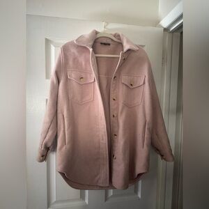 Aqua Light Pink Utility Jacket